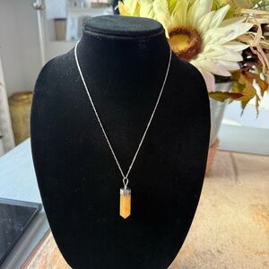 925 Sterling Silver Crystal Pendant Necklace